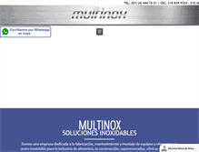 Tablet Screenshot of multinoxcolombia.com